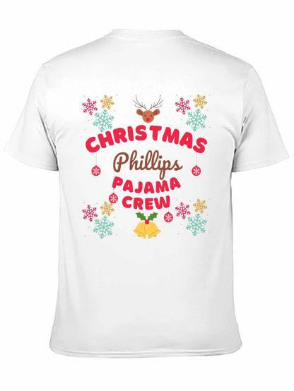 Christmas Phillips Pajama Crew T-Shirt