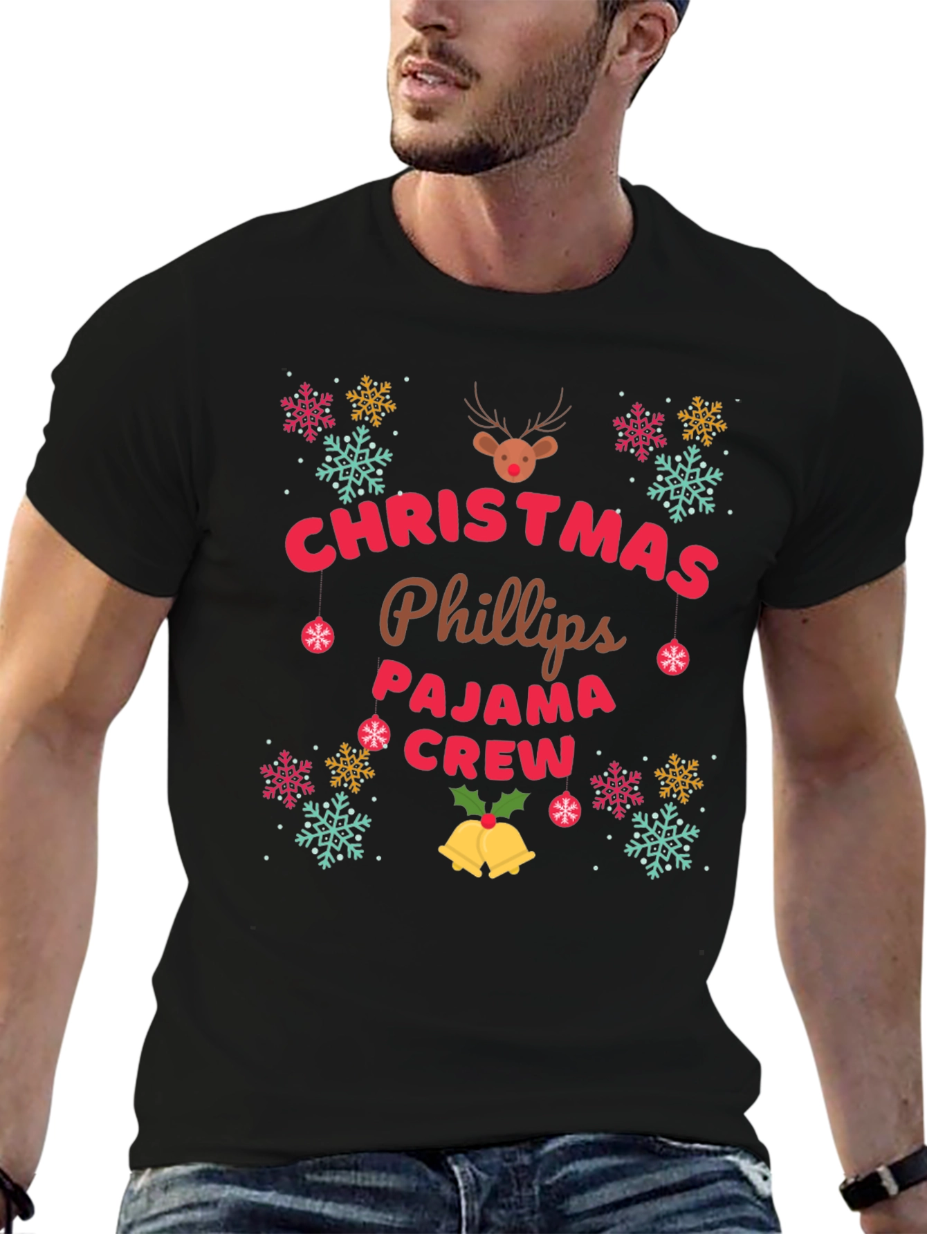Christmas Phillips Pajama Crew T-Shirt