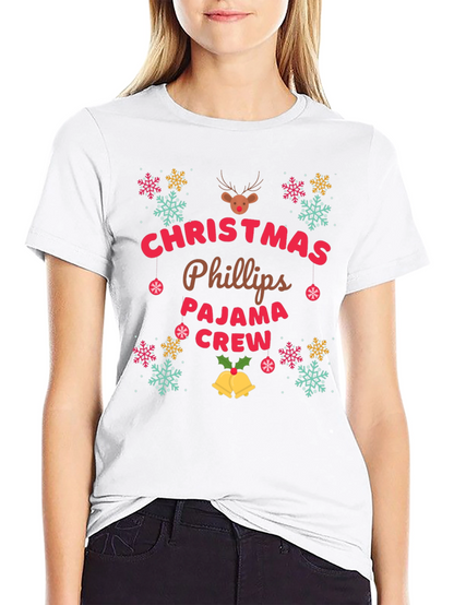 Christmas Phillips Pajama Crew T-Shirt