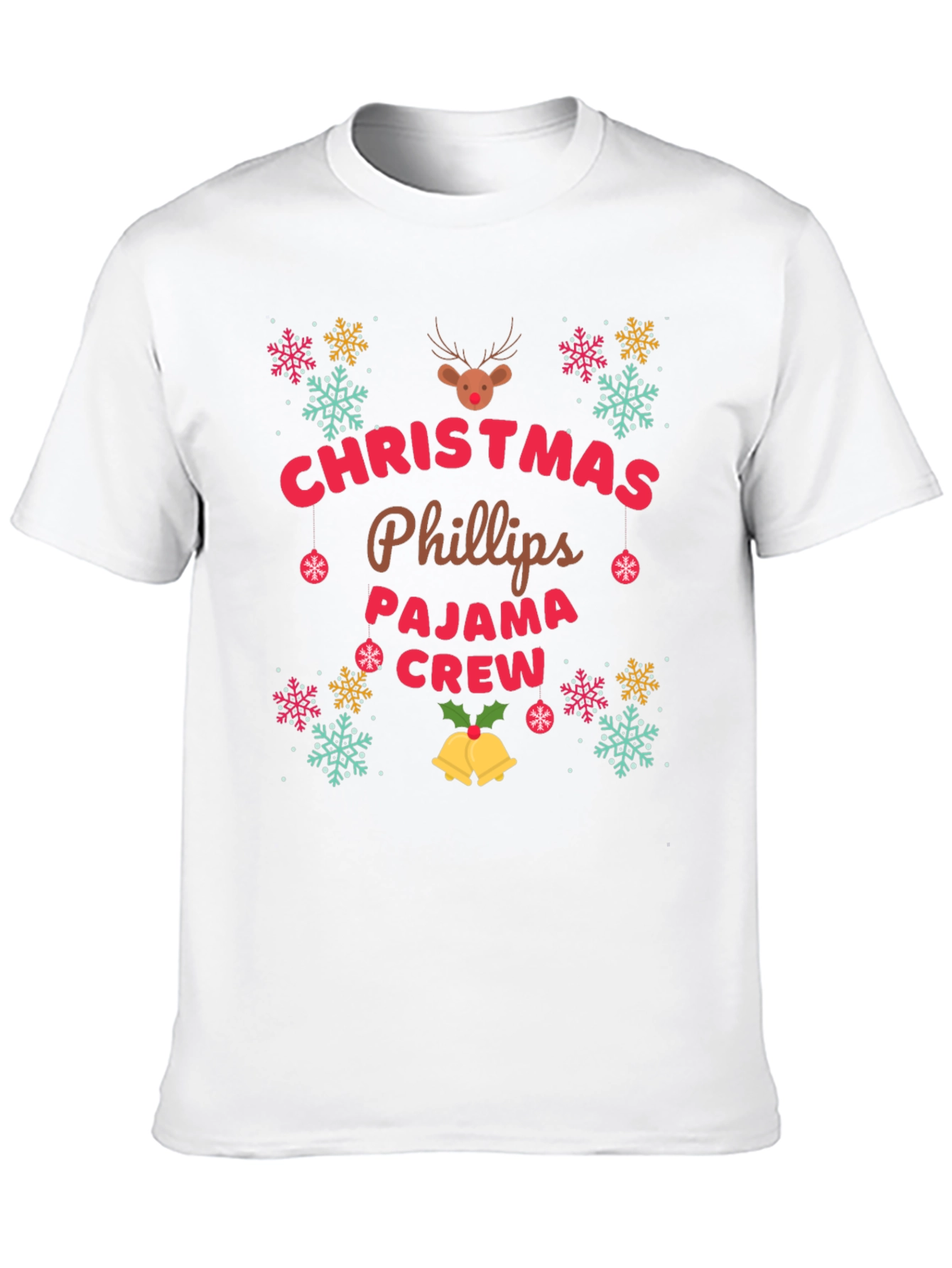 Christmas Phillips Pajama Crew T-Shirt