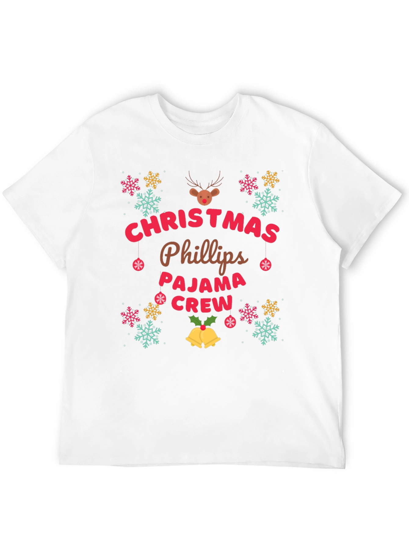 Christmas Phillips Pajama Crew T-Shirt