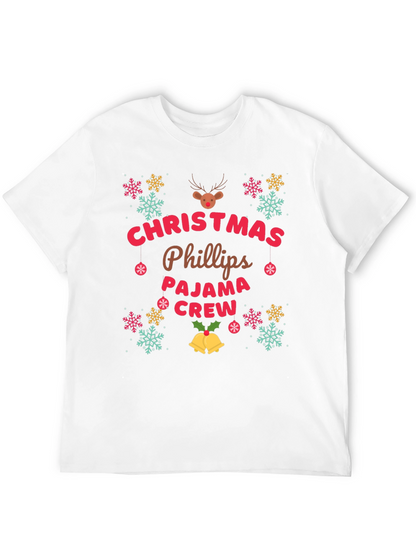 Christmas Phillips Pajama Crew T-Shirt