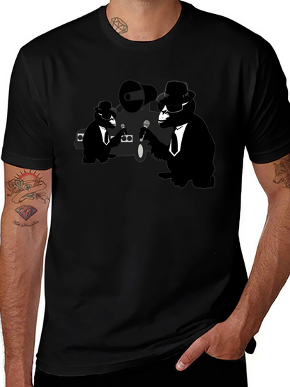 Blues Brothers Apes Graphic T-Shirt