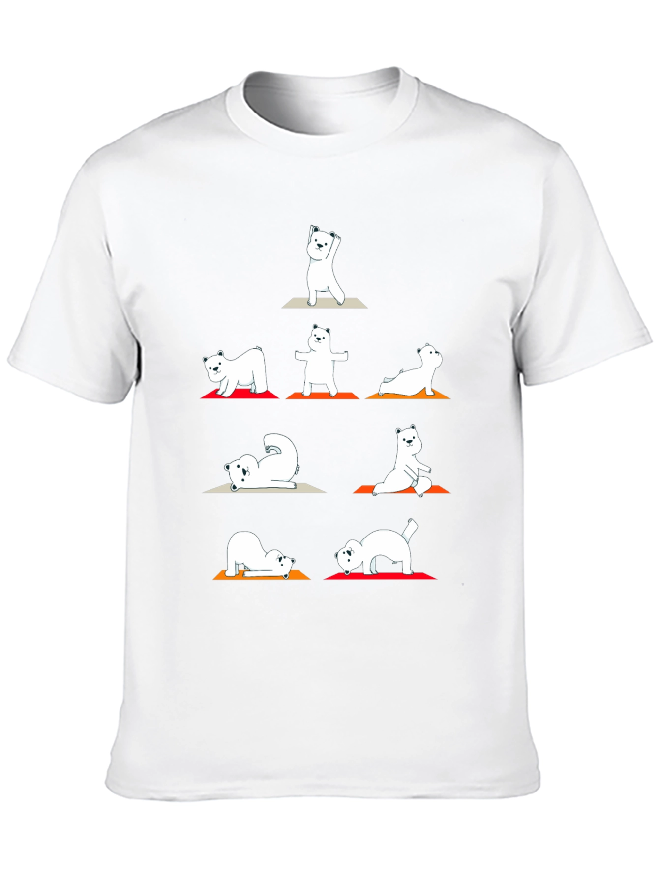 Yoga Bear Graphic T-Shirt - Black