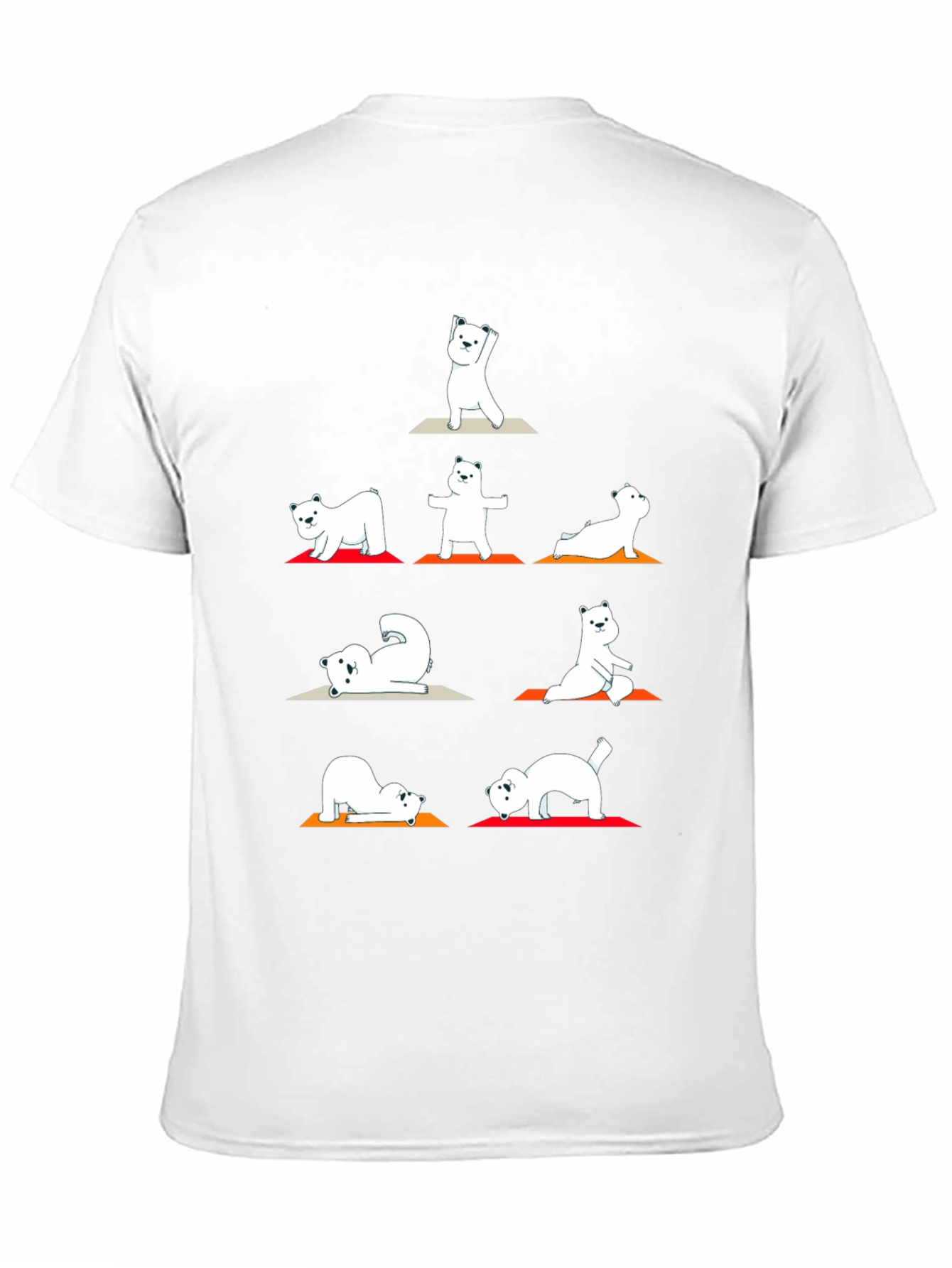 Yoga Bear Graphic T-Shirt - Black