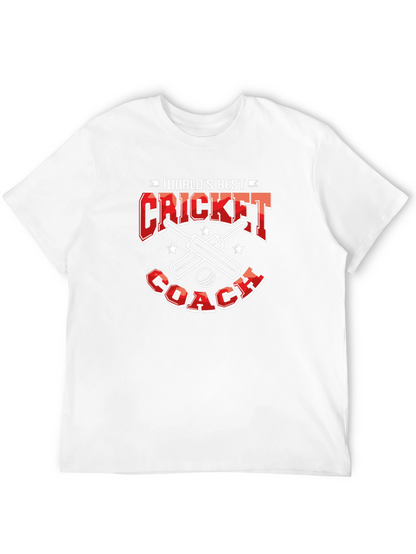 Worlds Best Cricket Coach T-Shirt - Black