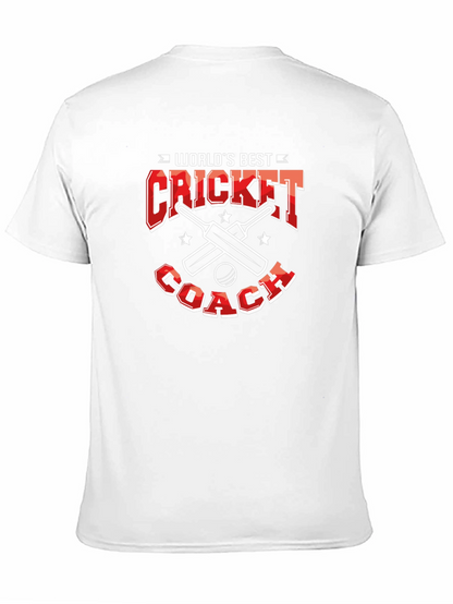 Worlds Best Cricket Coach T-Shirt - Black