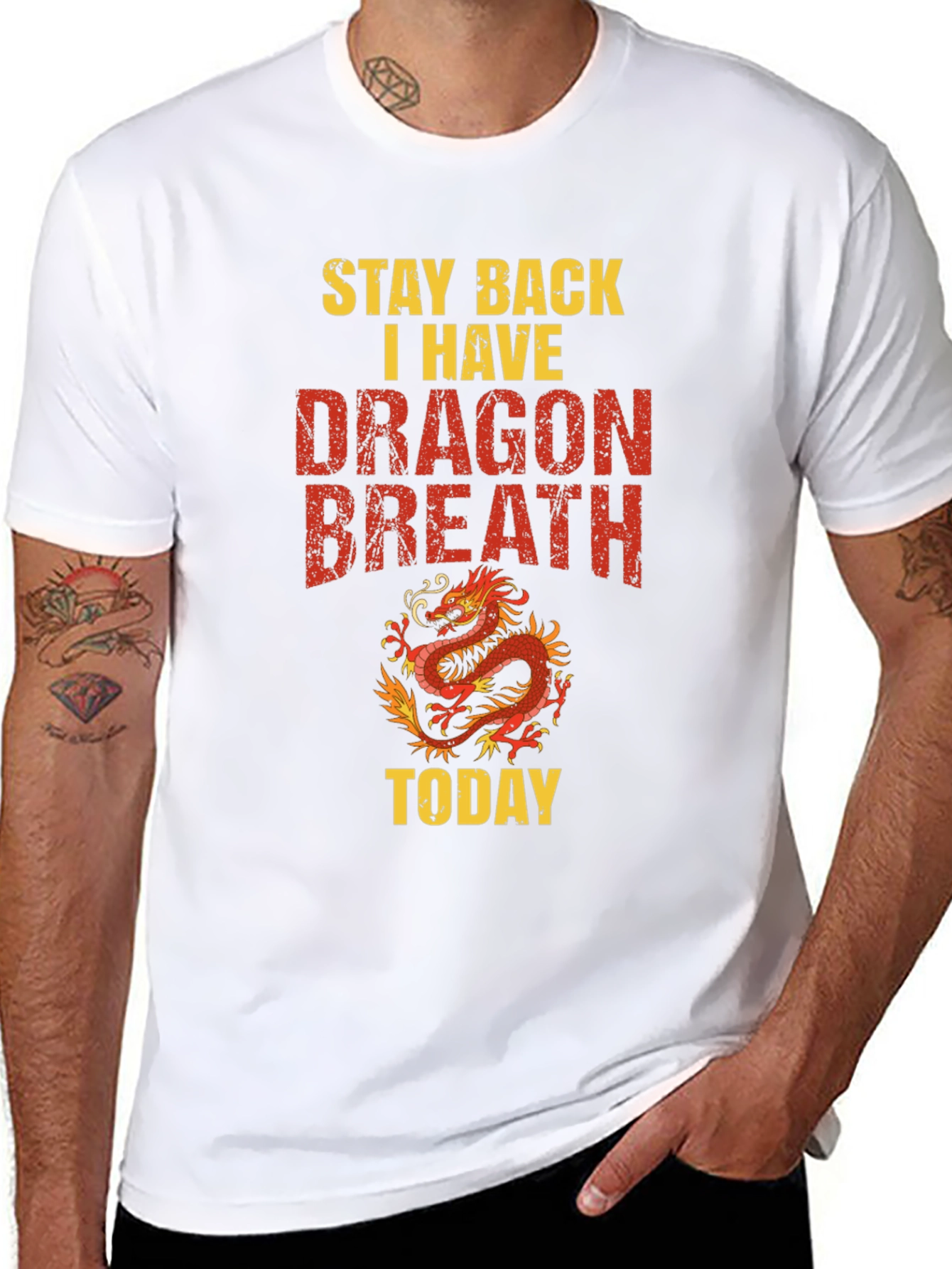 Dragon Breath Graphic T-Shirt - Stay Back Today