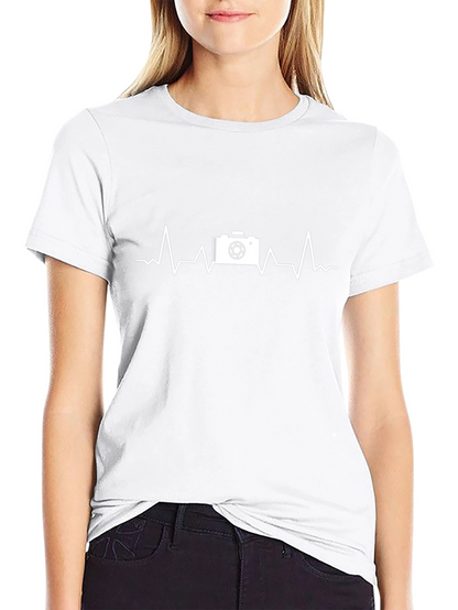 Camera Heartbeat Graphic Tee - Photographers Passion