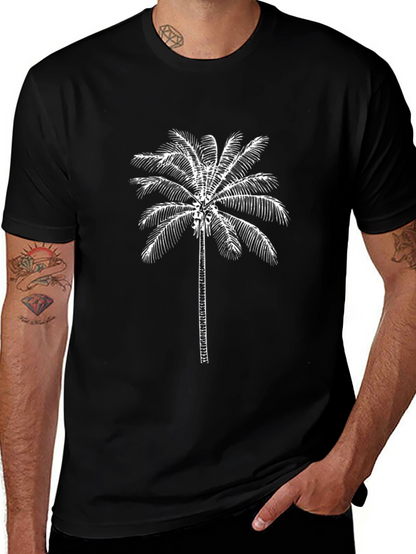 Black Palm Tree Graphic T-Shirt