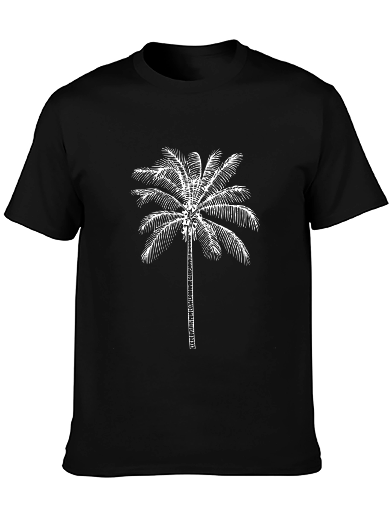 Black Palm Tree Graphic T-Shirt