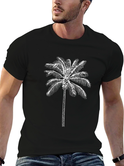 Black Palm Tree Graphic T-Shirt