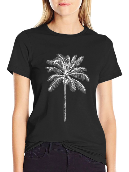Black Palm Tree Graphic T-Shirt