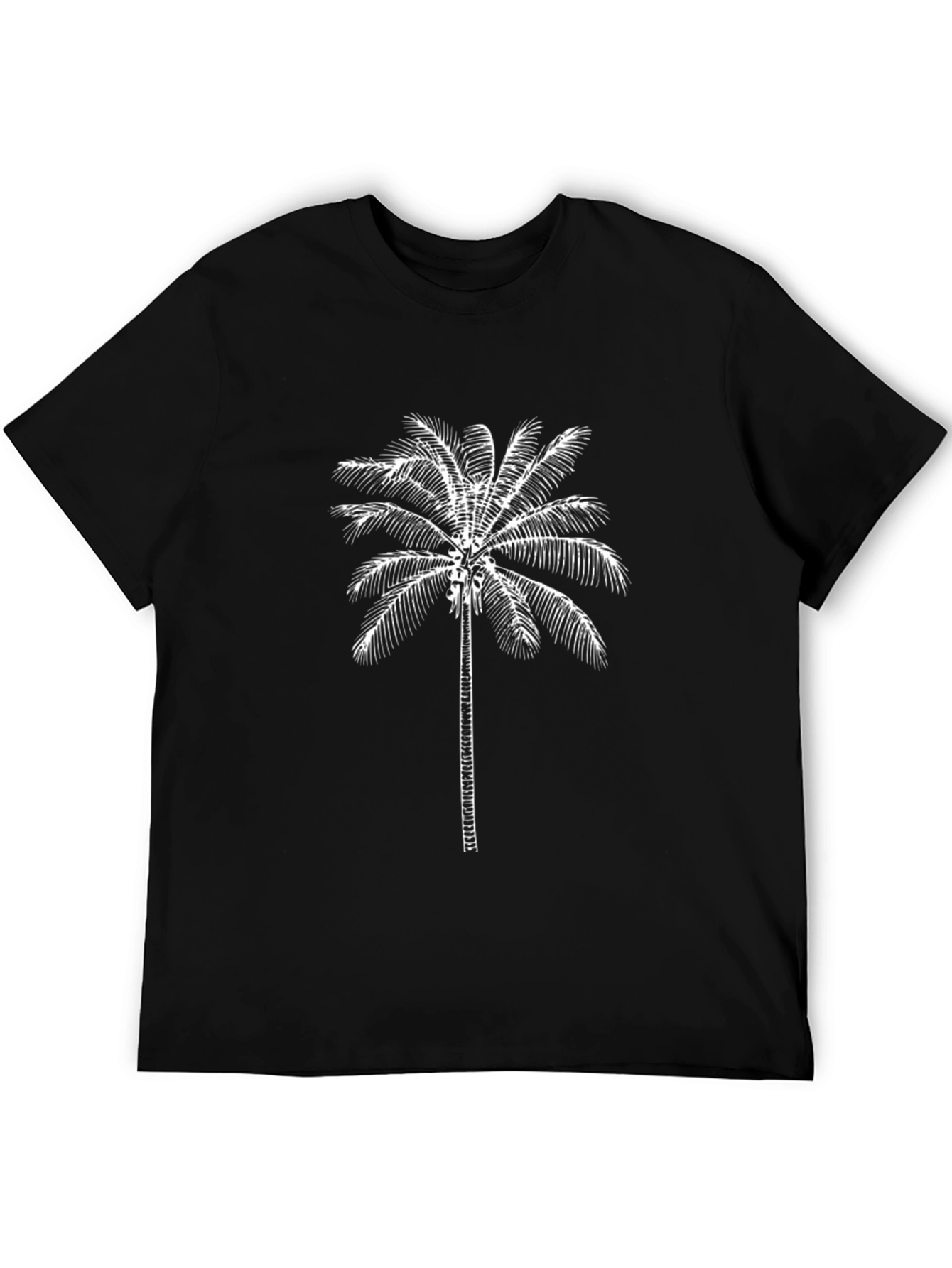Black Palm Tree Graphic T-Shirt