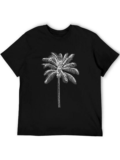 Black Palm Tree Graphic T-Shirt