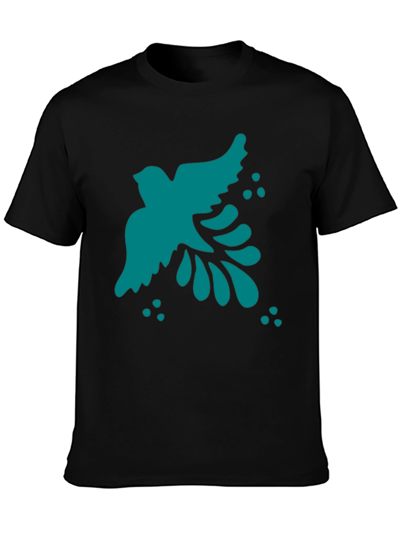 Bird Graphic Black T-Shirt