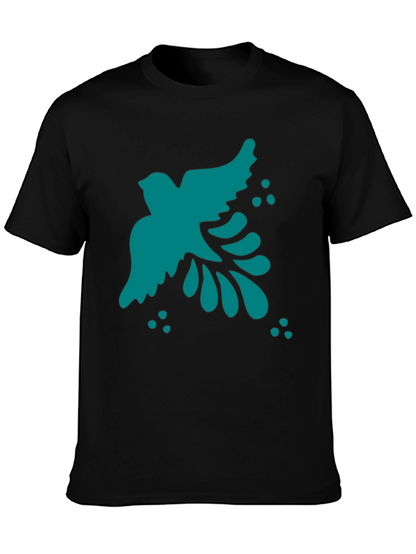 Bird Graphic Black T-Shirt