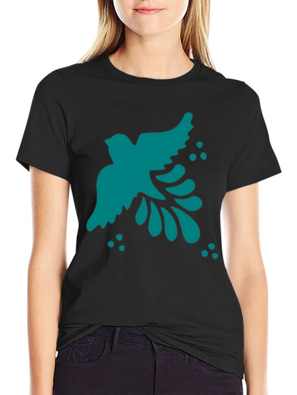 Bird Graphic Black T-Shirt