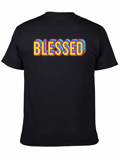 Blessed Graphic Tee - Retro Style Black T-Shirt