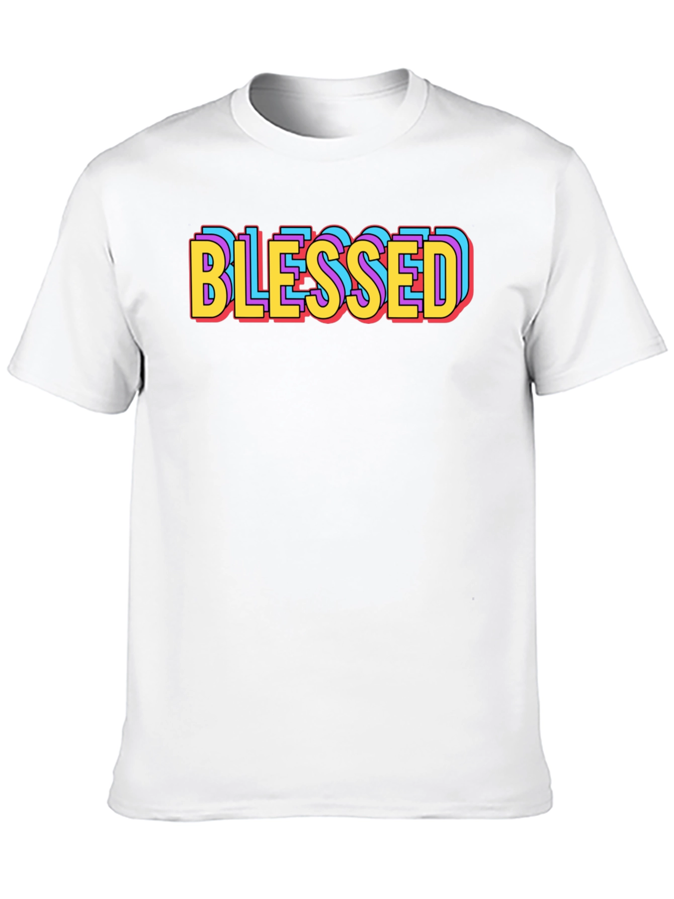 Blessed Graphic Tee - Retro Style Black T-Shirt