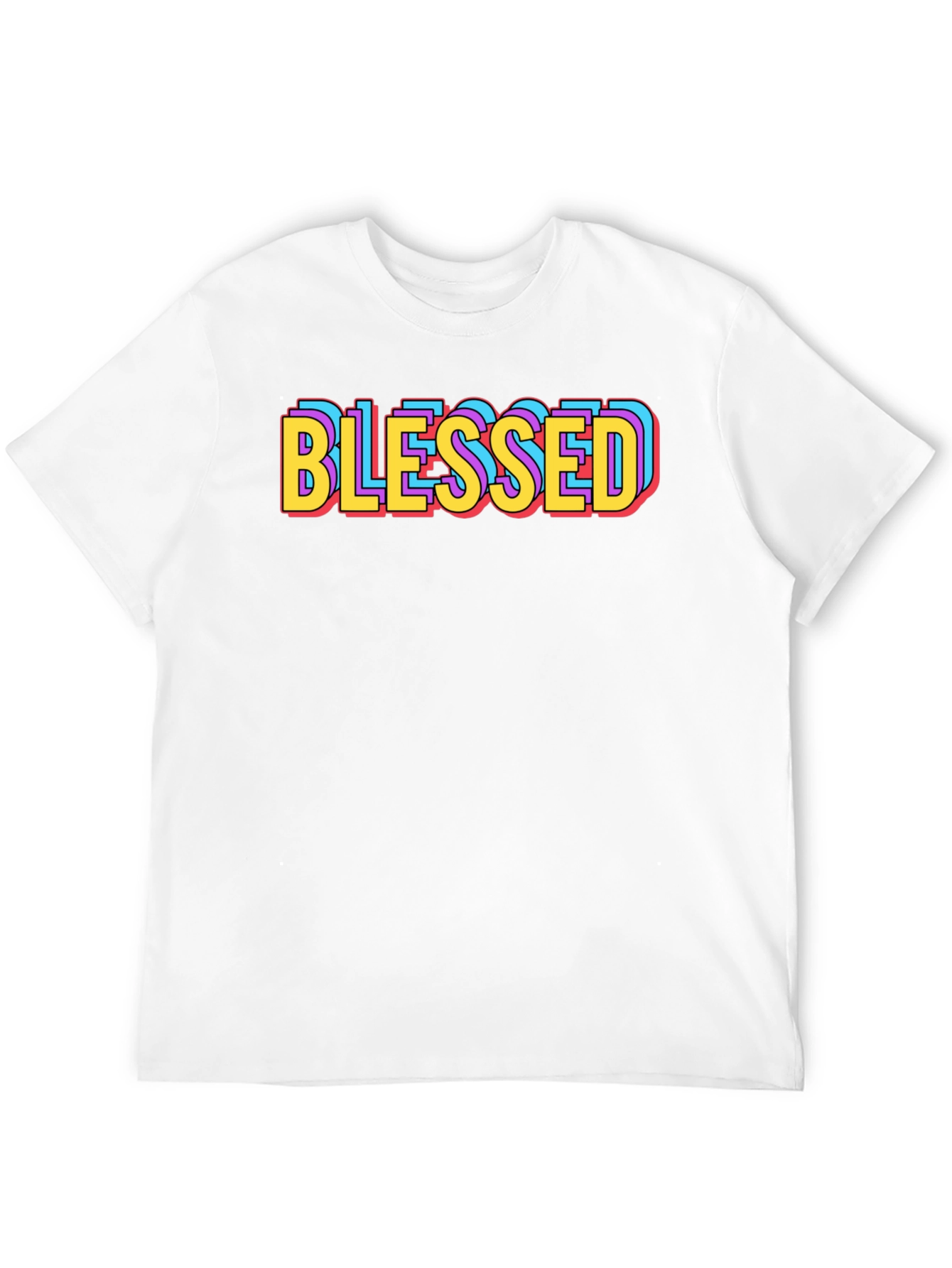 Blessed Graphic Tee - Retro Style Black T-Shirt