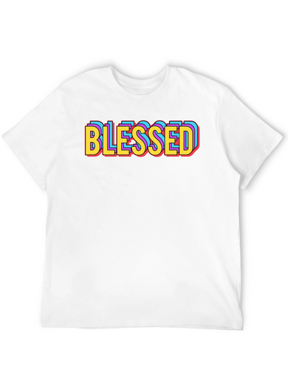 Blessed Graphic Tee - Retro Style Black T-Shirt