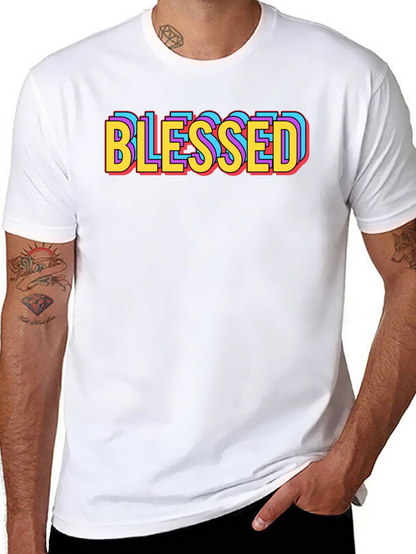 Blessed Graphic Tee - Retro Style Black T-Shirt