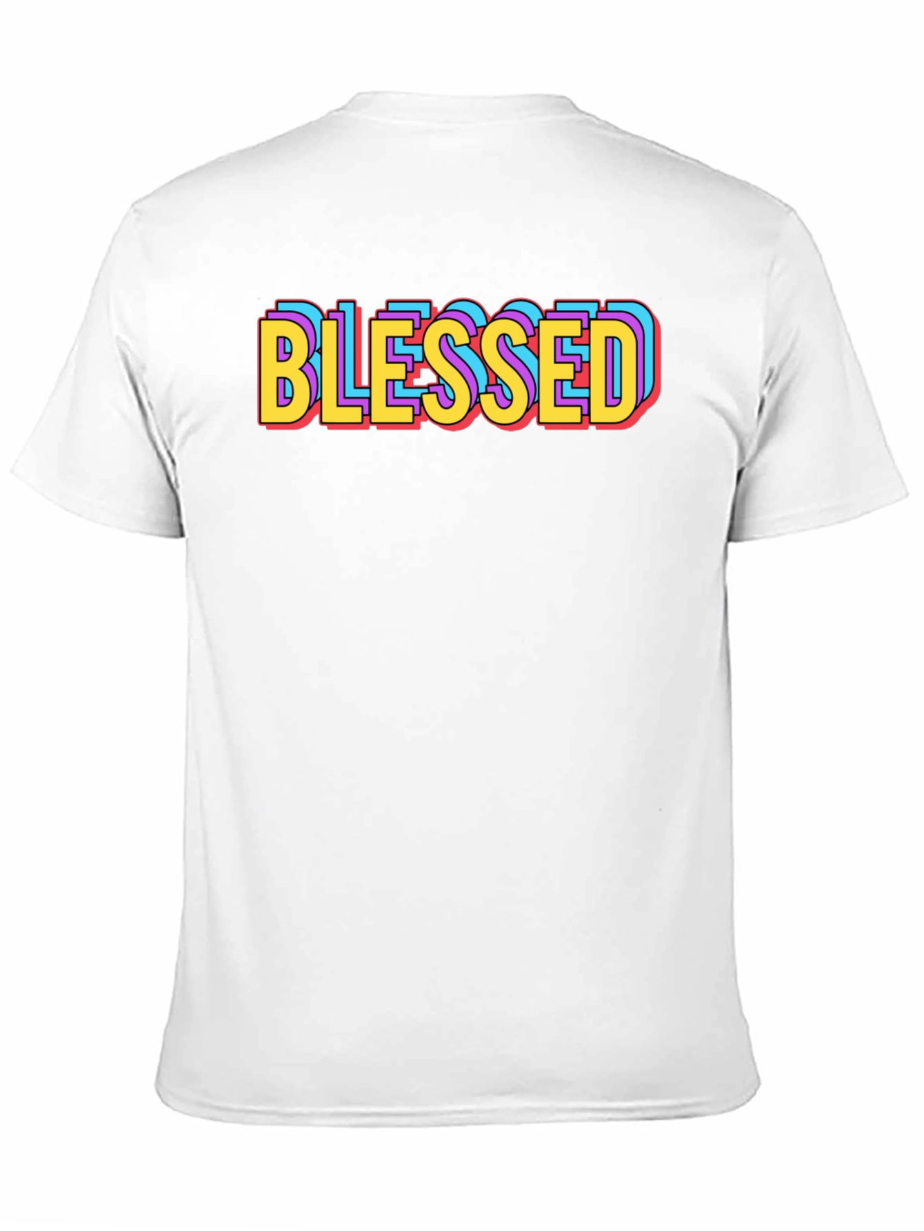 Blessed Graphic Tee - Retro Style Black T-Shirt