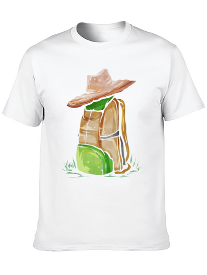 Backpack & Hat Graphic T-Shirt - Adventure Ready!