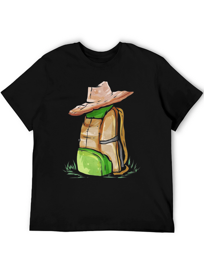Backpack & Hat Graphic T-Shirt - Adventure Ready!