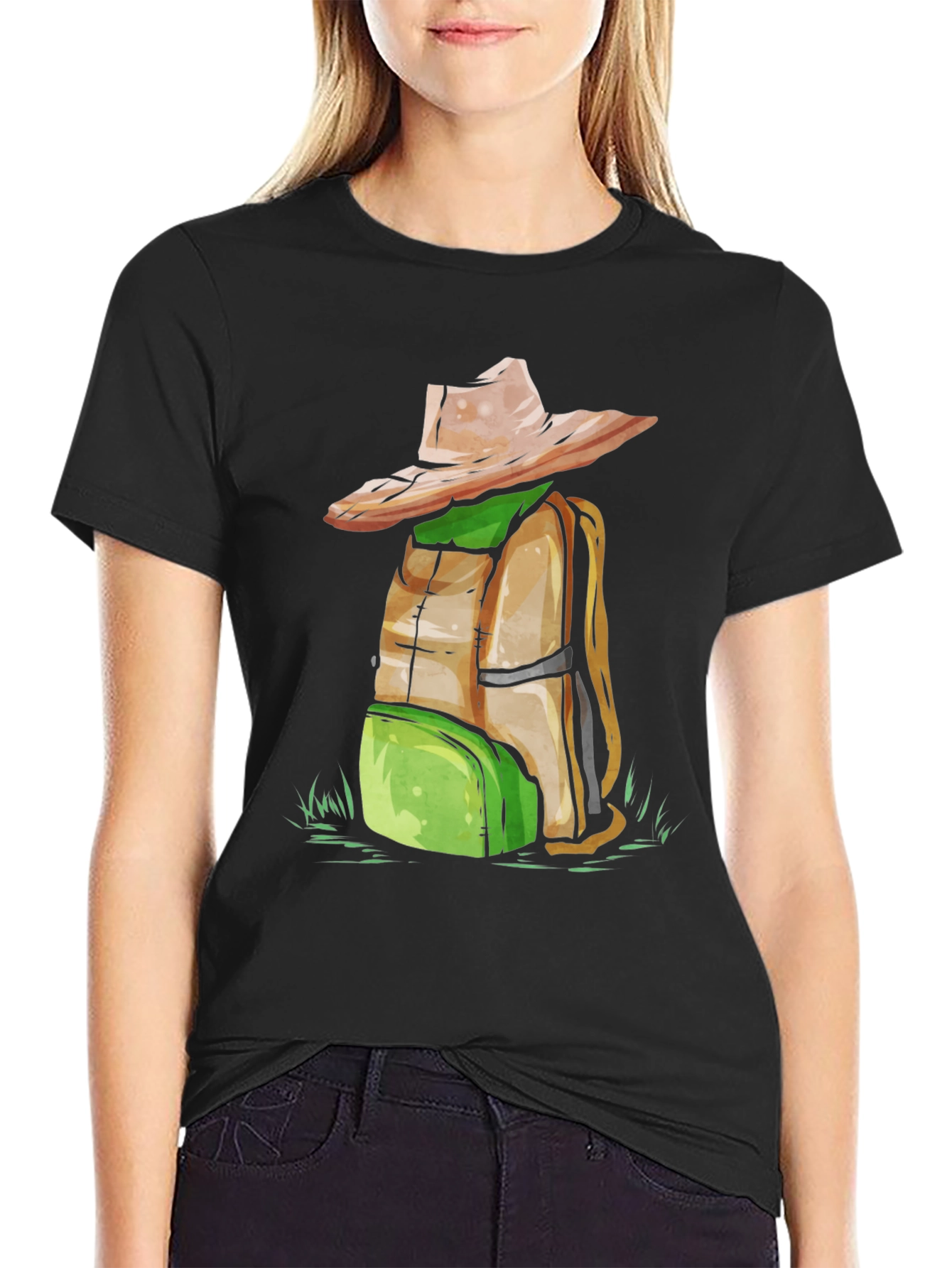 Backpack & Hat Graphic T-Shirt - Adventure Ready!