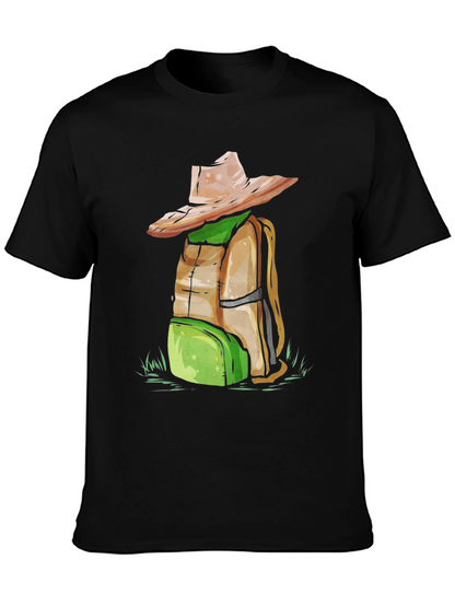 Backpack & Hat Graphic T-Shirt - Adventure Ready!