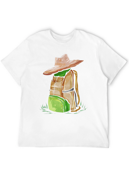 Backpack & Hat Graphic T-Shirt - Adventure Ready!