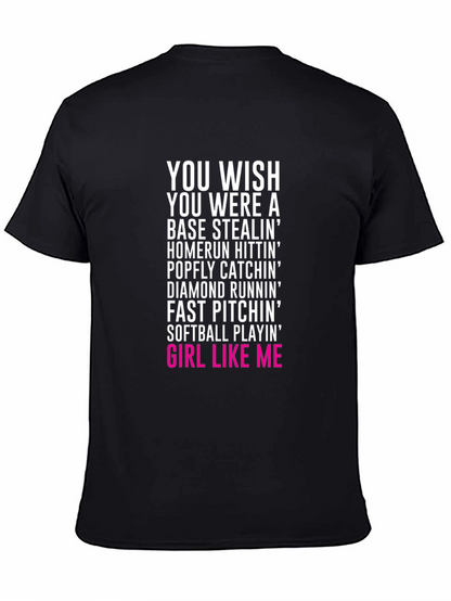 Softball Girl Graphic T-Shirt