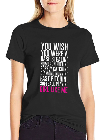 Softball Girl Graphic T-Shirt
