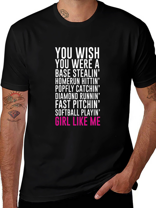 Softball Girl Graphic T-Shirt