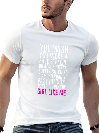 Softball Girl Graphic T-Shirt