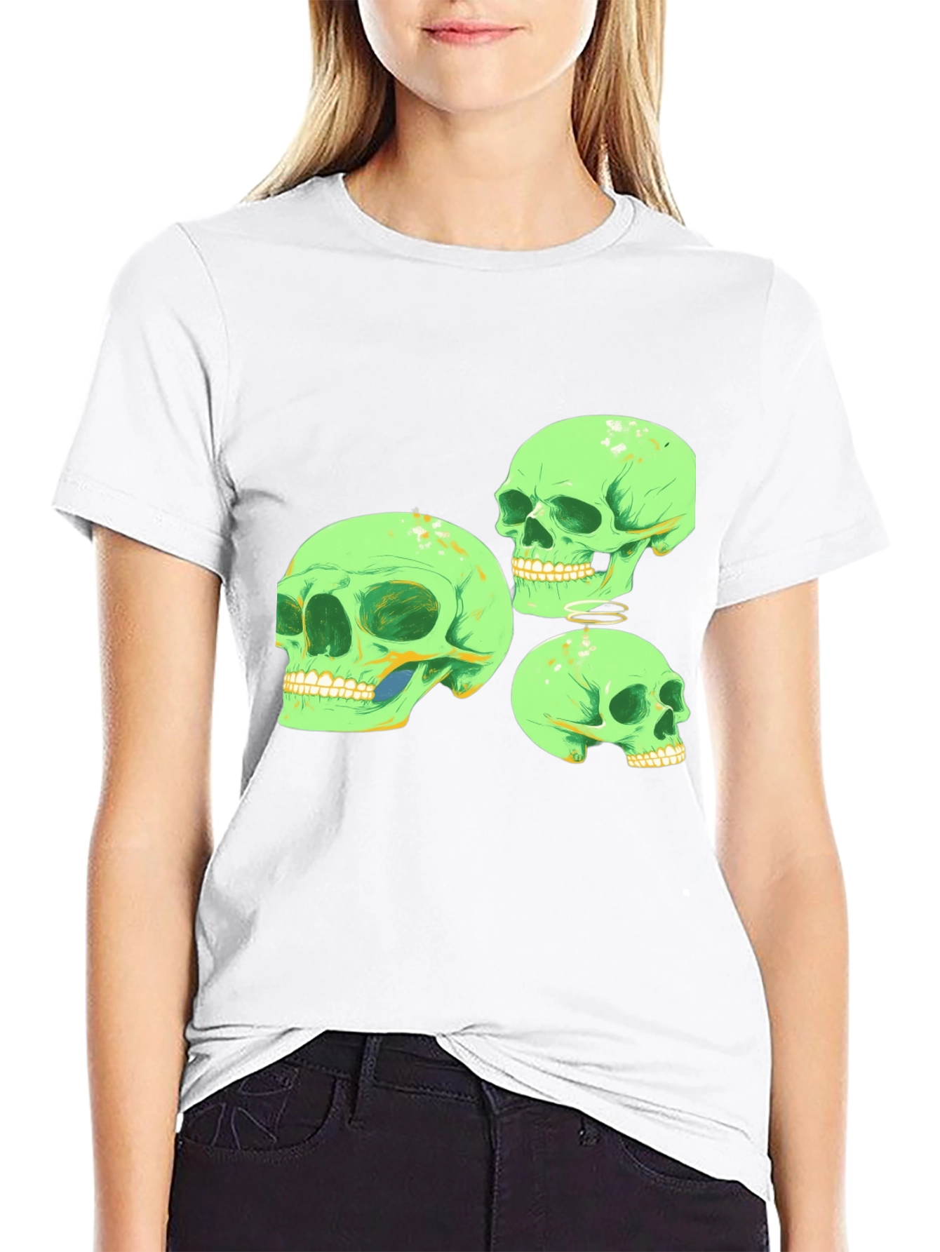 Skull Graphic T-Shirt - Mens Black Tee