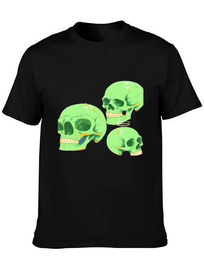 Skull Graphic T-Shirt - Mens Black Tee