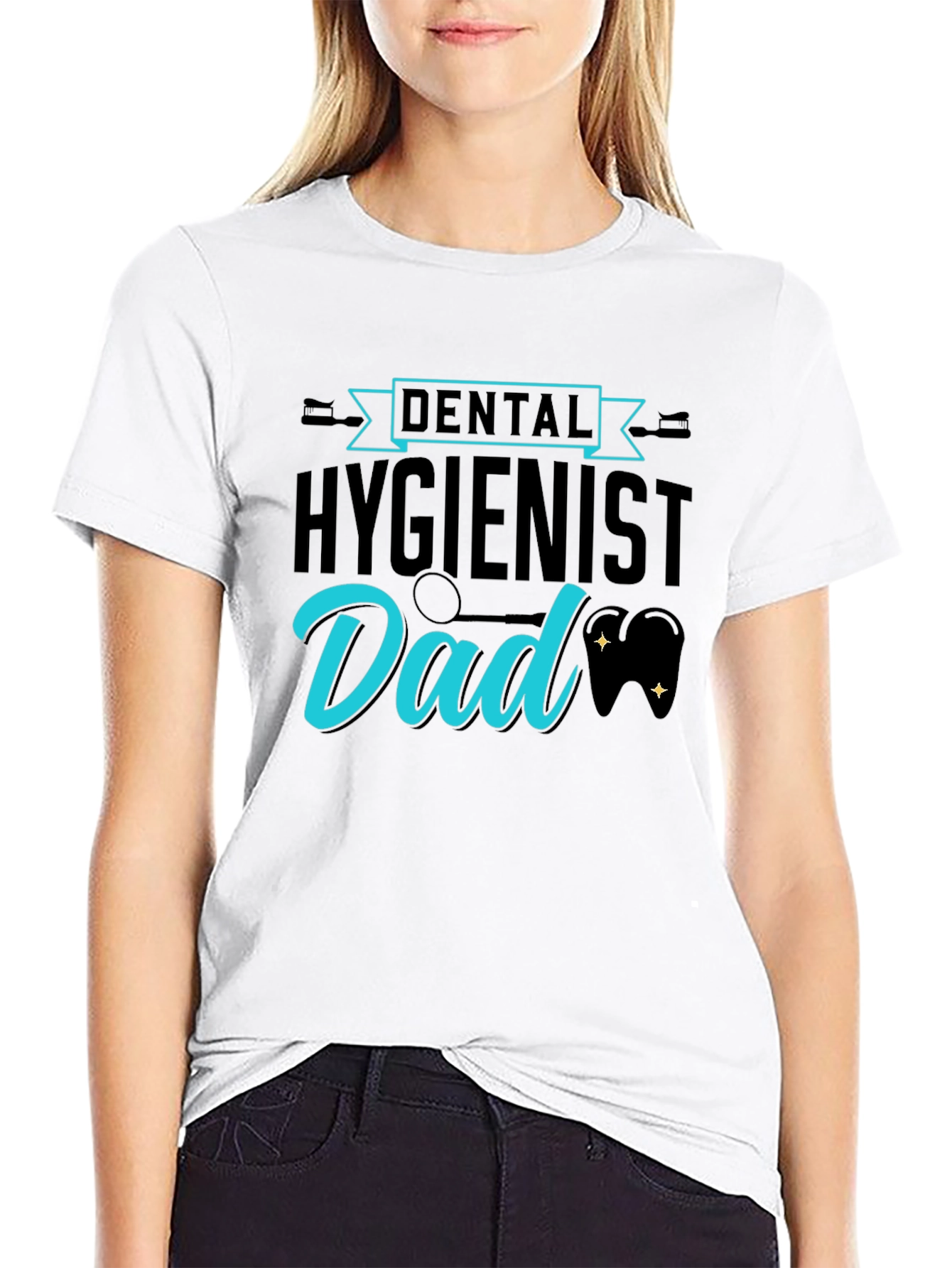 Dental Hygienist Dad T-Shirt Fathers Day Tee
