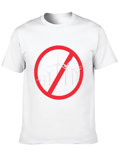 Anti-Wind Turbine Black T-Shirt