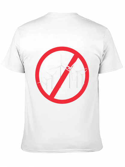 Anti-Wind Turbine Black T-Shirt