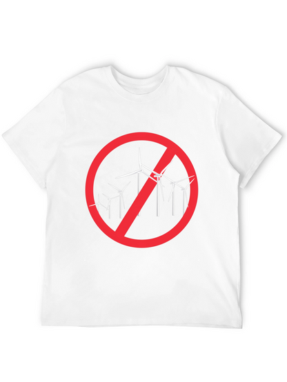 Anti-Wind Turbine Black T-Shirt