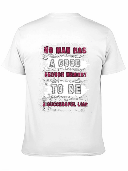 Funny Liar T-Shirt: No Man Has Enough Memory