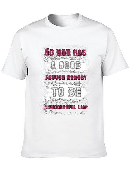 Funny Liar T-Shirt: No Man Has Enough Memory