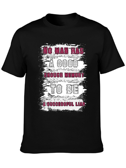 Funny Liar T-Shirt: No Man Has Enough Memory