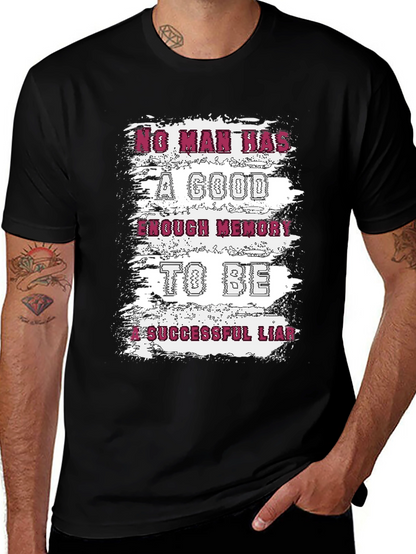 Funny Liar T-Shirt: No Man Has Enough Memory