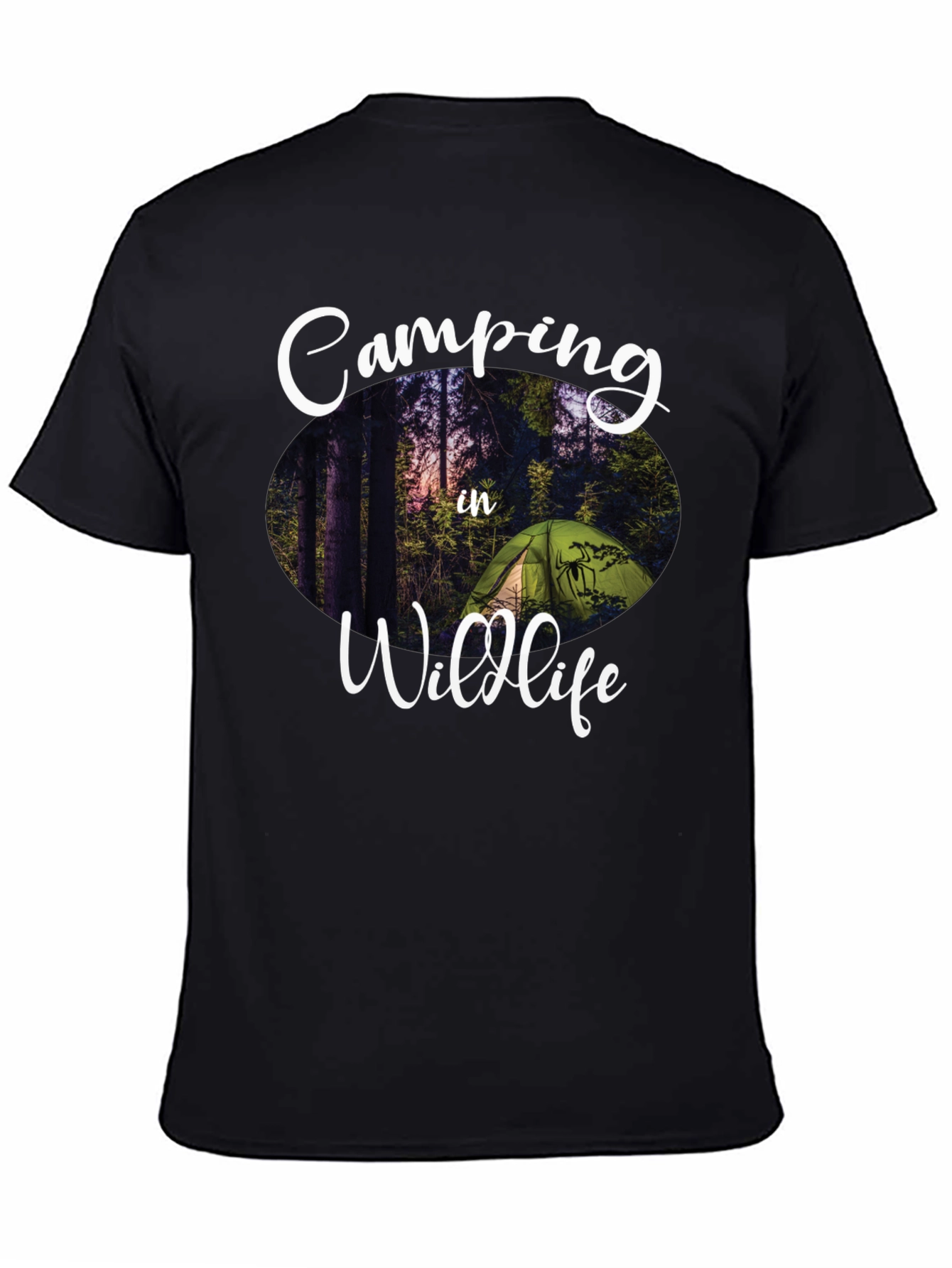 Camping in Wildlife Graphic Tee