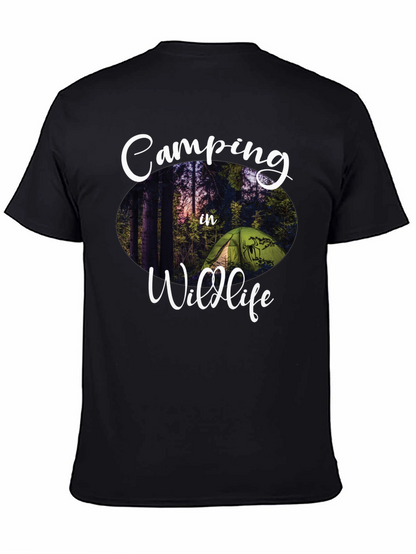 Camping in Wildlife Graphic Tee