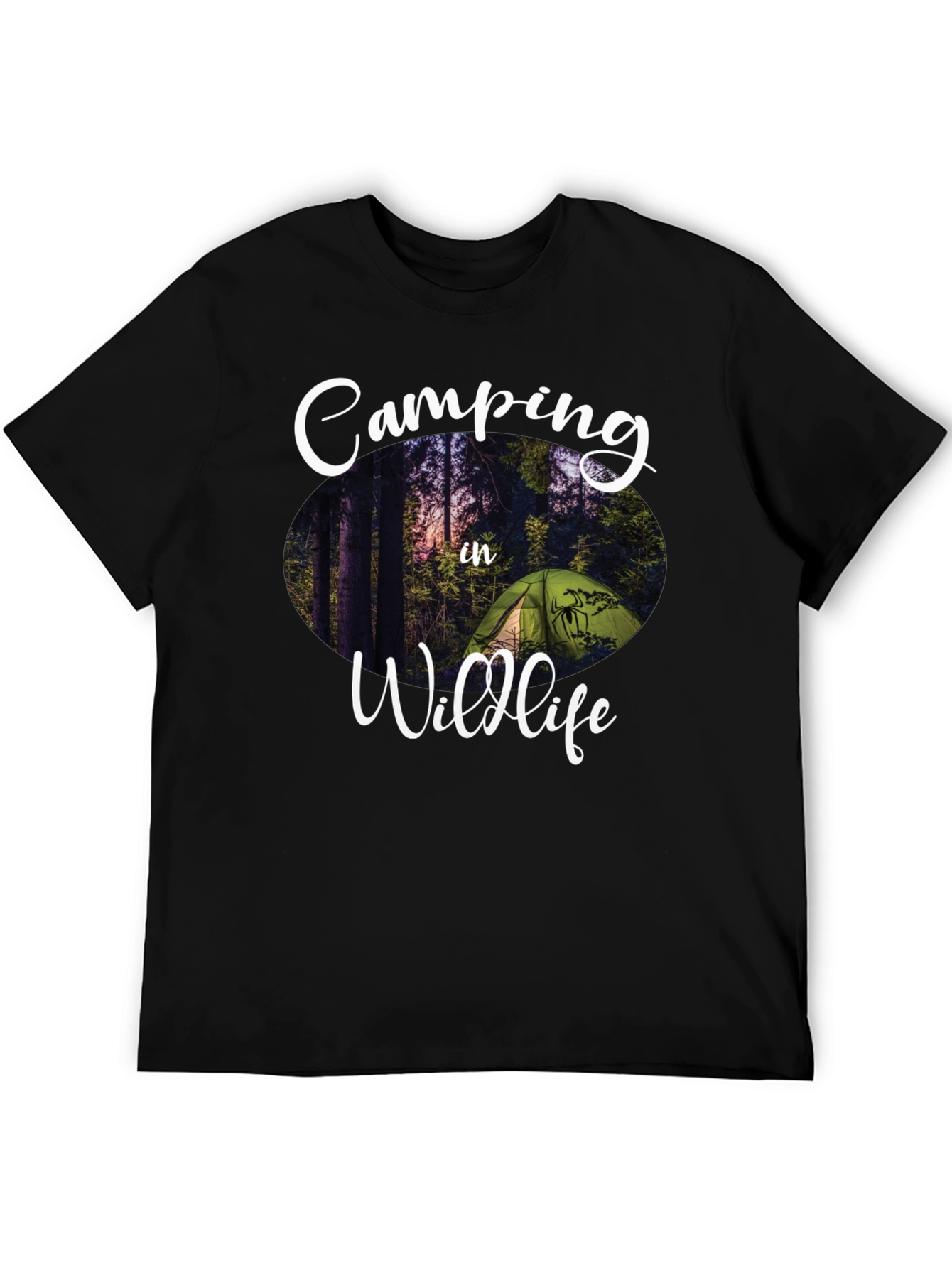Camping in Wildlife Graphic Tee